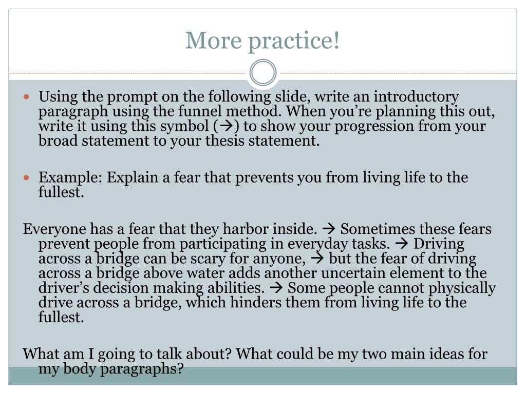 PPT - Introductory Paragraphs PowerPoint Presentation, free