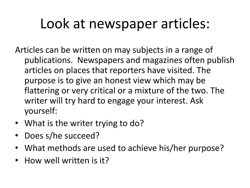 what is an article piece of writing