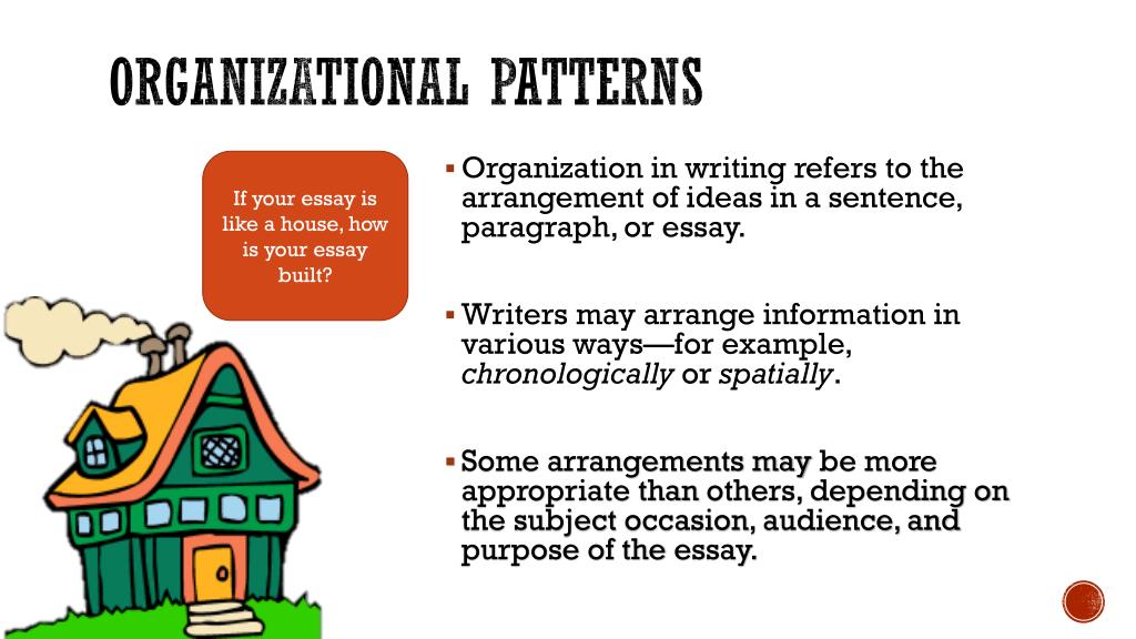 patterns of organization essay