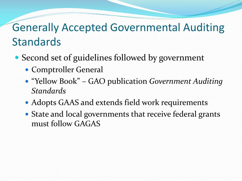 review of generally accepted auditing standards review of generally accepted auditing standards