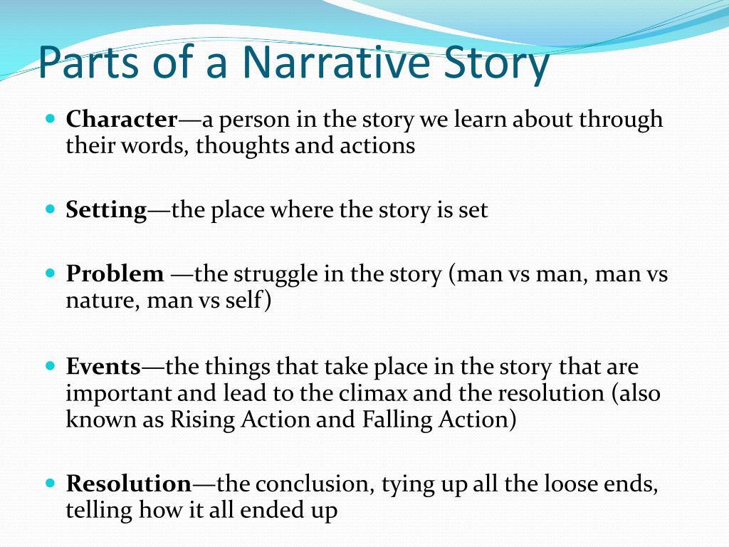 Parts Of A Narrative