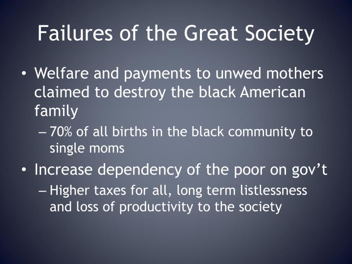 failures of the great society