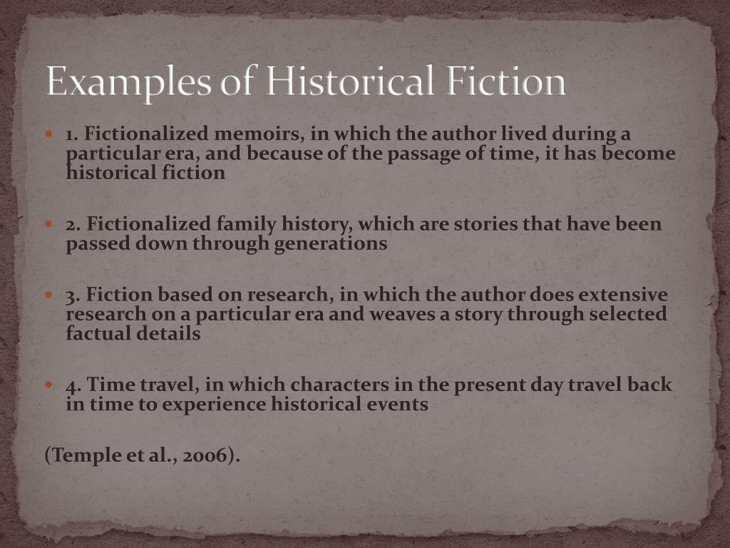 historical fiction essay examples