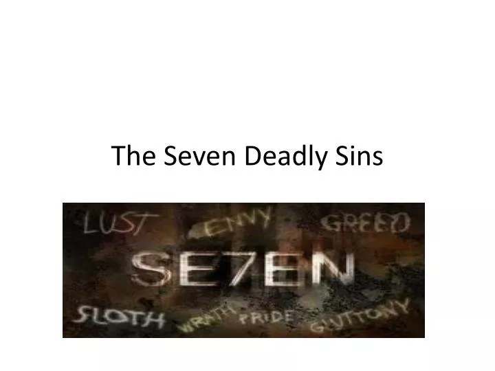 the seven deadly sins n.