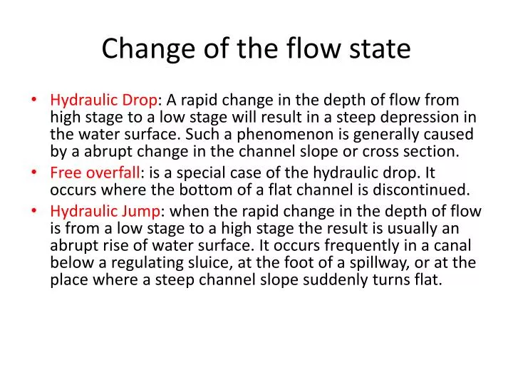 changing state flowstate changing state flowstate