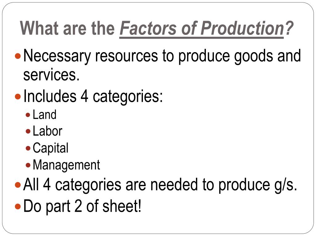 factors of production definition world history factors of production definition world history