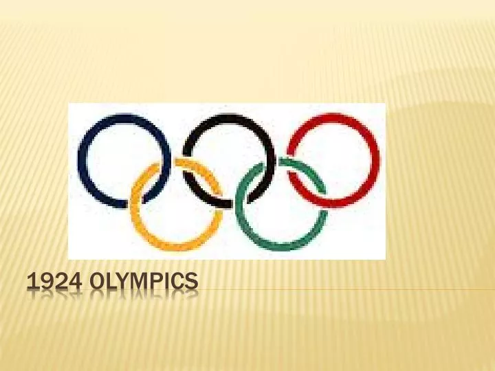 1924 olympics n.