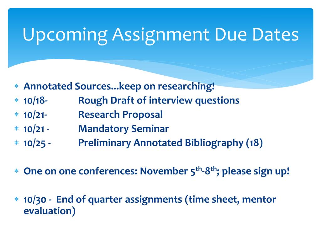 PPT - October 9 th Seminar PowerPoint Presentation, free download - ID ...