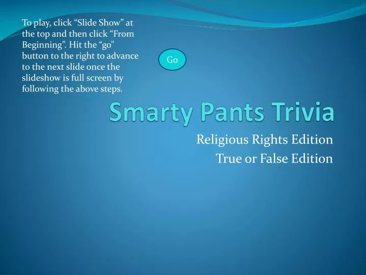 PPT Smarty Pants Trivia PowerPoint Presentation, free download ID1964754