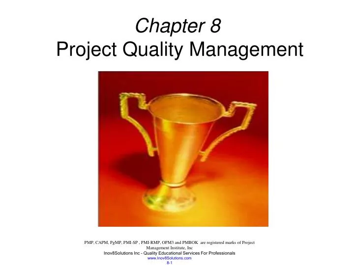 chapter 8 project quality management n.