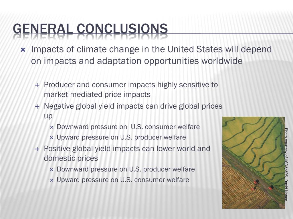 PPT - Climate Change and the Agricultural Economy PowerPoint ...