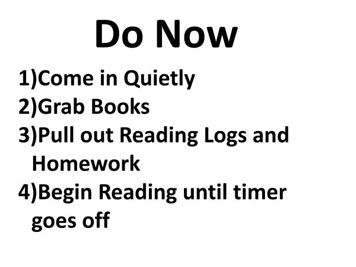 PPT Do Now PowerPoint Presentation, free download ID1965616