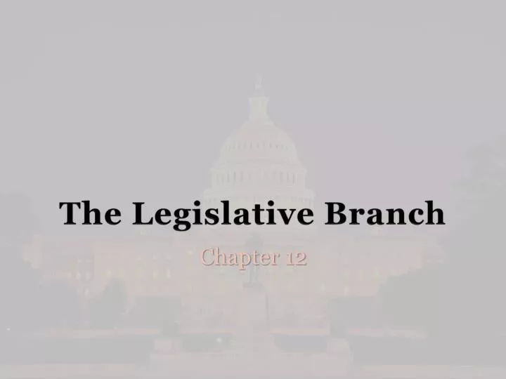 the legislative branch n.