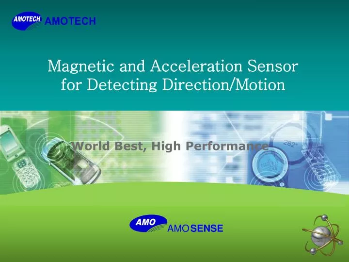 magnetic and acceleration sensor for detecting direction motion n.