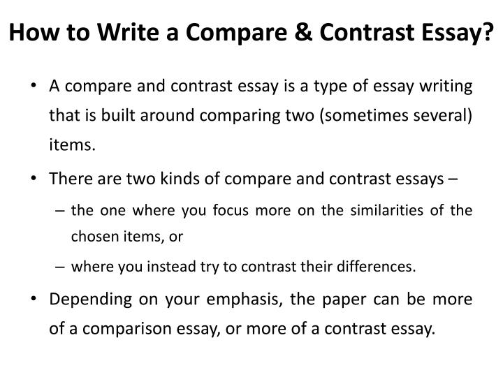 Best Essay Topics For High School How To Write A Compare Contrast Essay Health Issues Essay also Science And Society Essay Ppt Compare And Contrast Essay Powerpoint Presentation Id Science Essay Topic