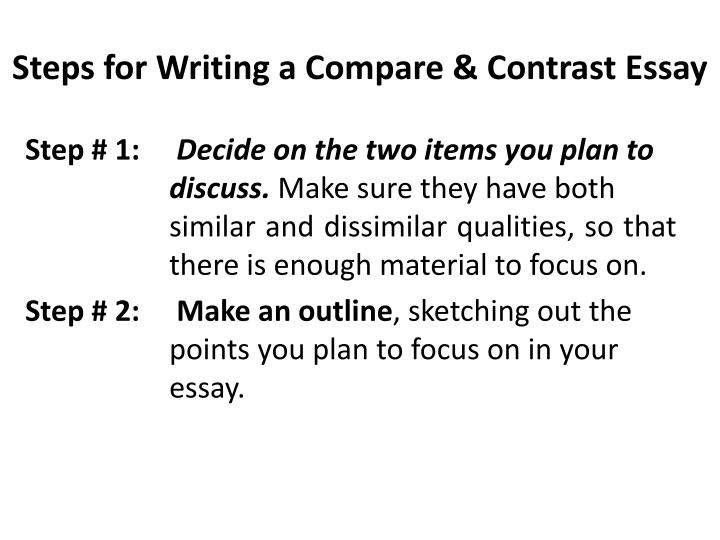 ppt compare and contrast essay powerpoint presentation id 1965916 what is compare and contrast essay