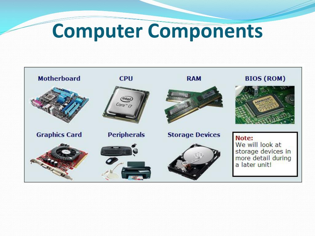 components of computer system powerpoint presentation