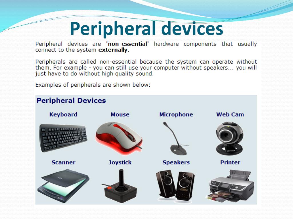 computer peripherals presentation
