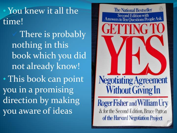 Ppt Getting To Yes Negotiating Agreement Without Giving