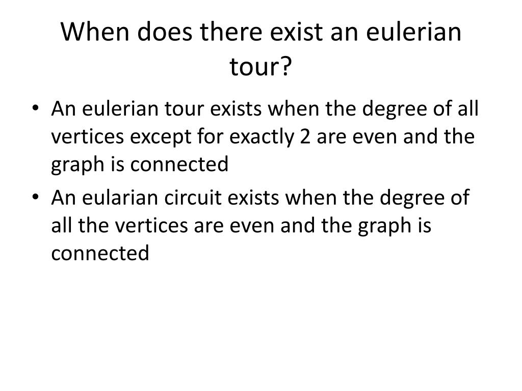 eulerian tour