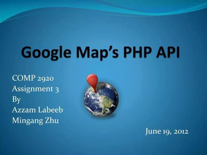 google map s php api n.