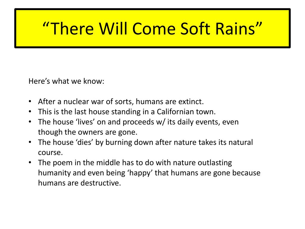 PPT - “There Will Come Soft Rains” PowerPoint Presentation - ID:1967354