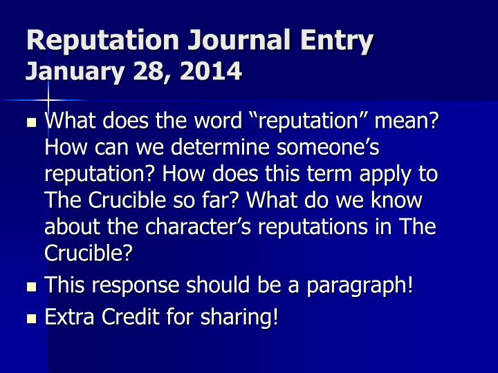 crucible diary entries The crucible: diary entry. crucible diary entries The crucible: diary entry.