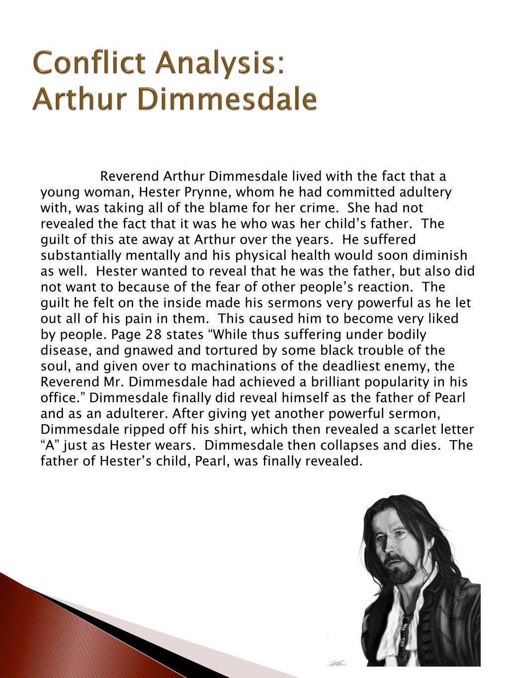 Реферат: Character Analysis Of Arthur Dimmesdale From THE