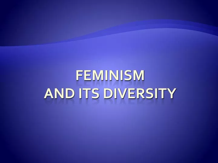 feminism and its diversity n.