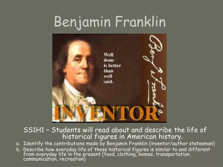 the life history of benjamin franklin the life history of benjamin franklin