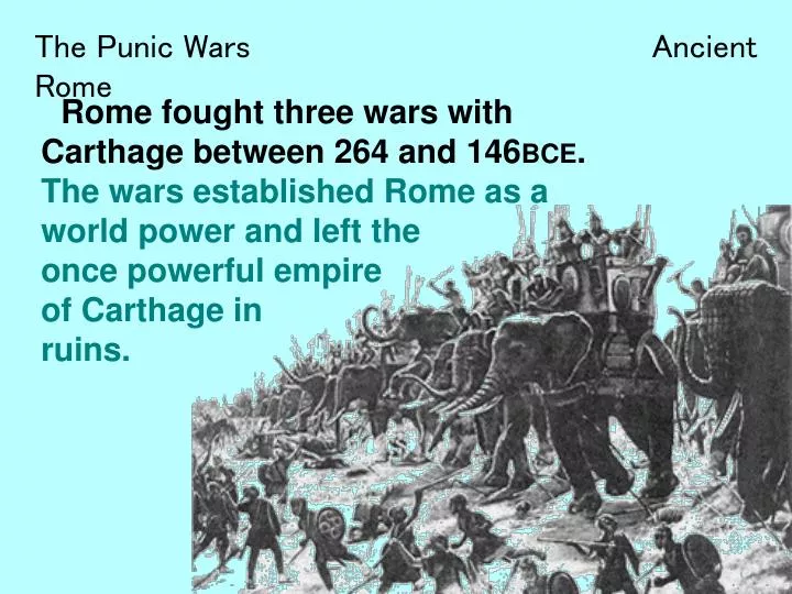 an introduction to the rome and the first punic war with carthage an introduction to the rome and the first punic war with carthage