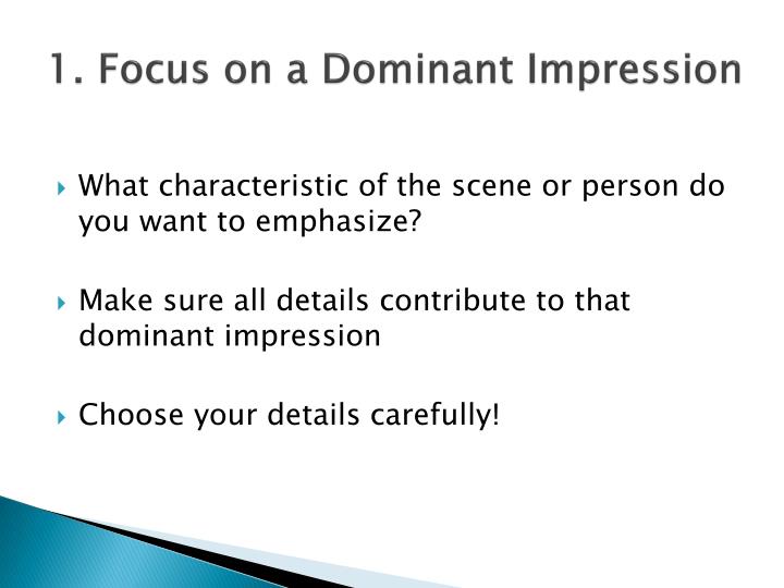 PPT Rhetorical Mode Description PowerPoint Presentation