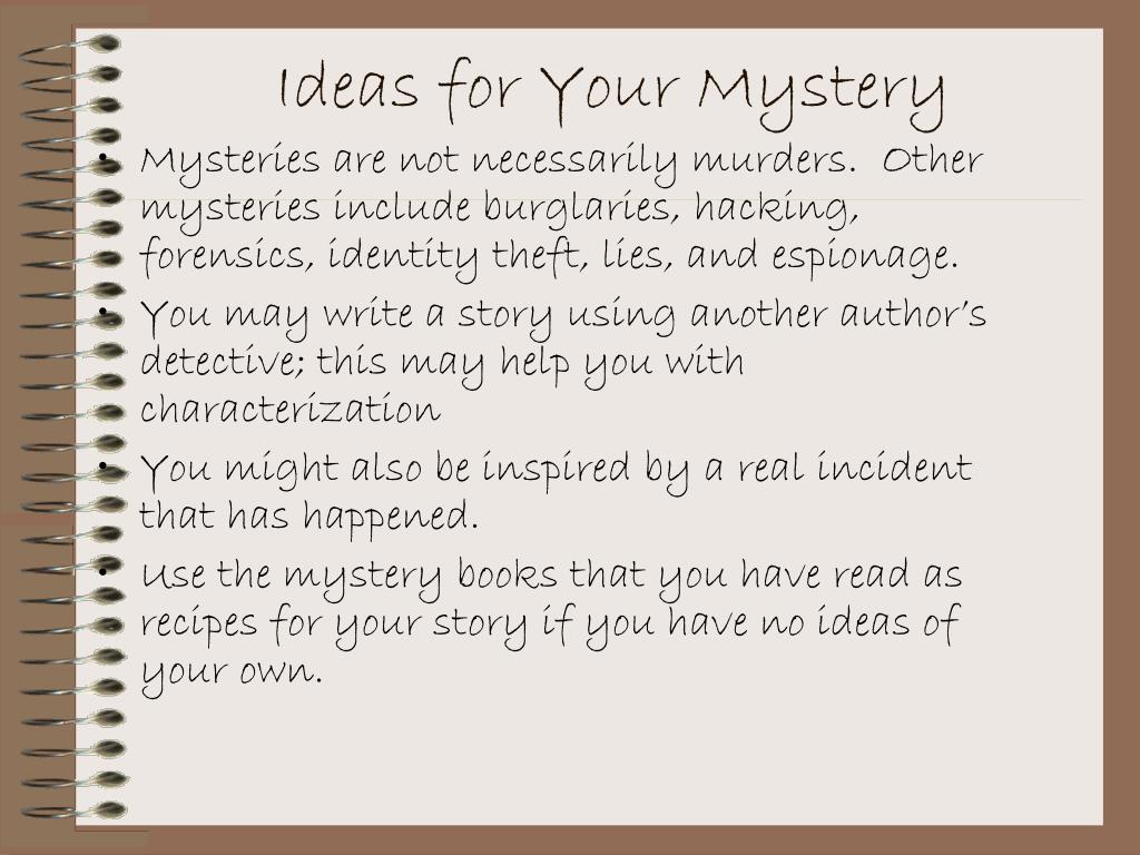 PPT - Mystery Writing PowerPoint Presentation, free download - ID