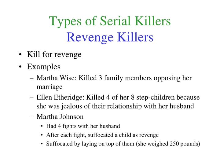 types of serial killers types of serial killers