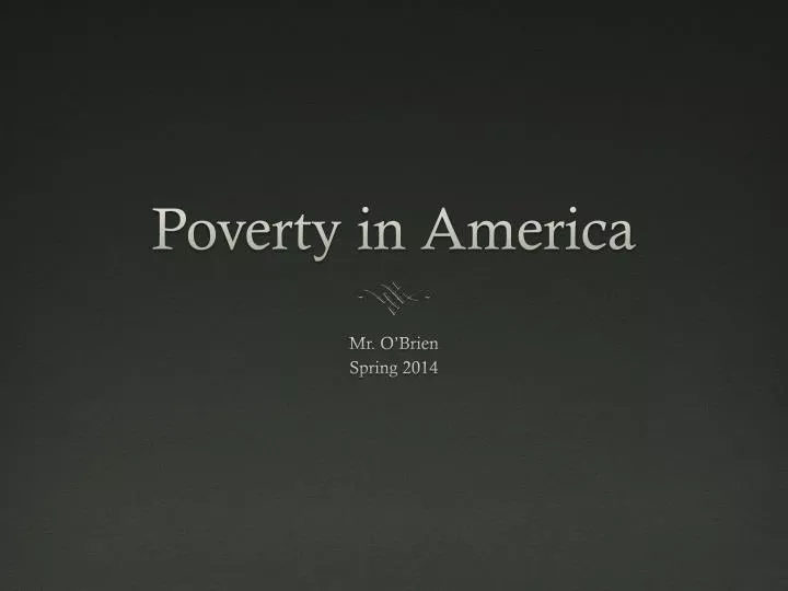 PPT - Poverty in America PowerPoint Presentation, free download - ID ...