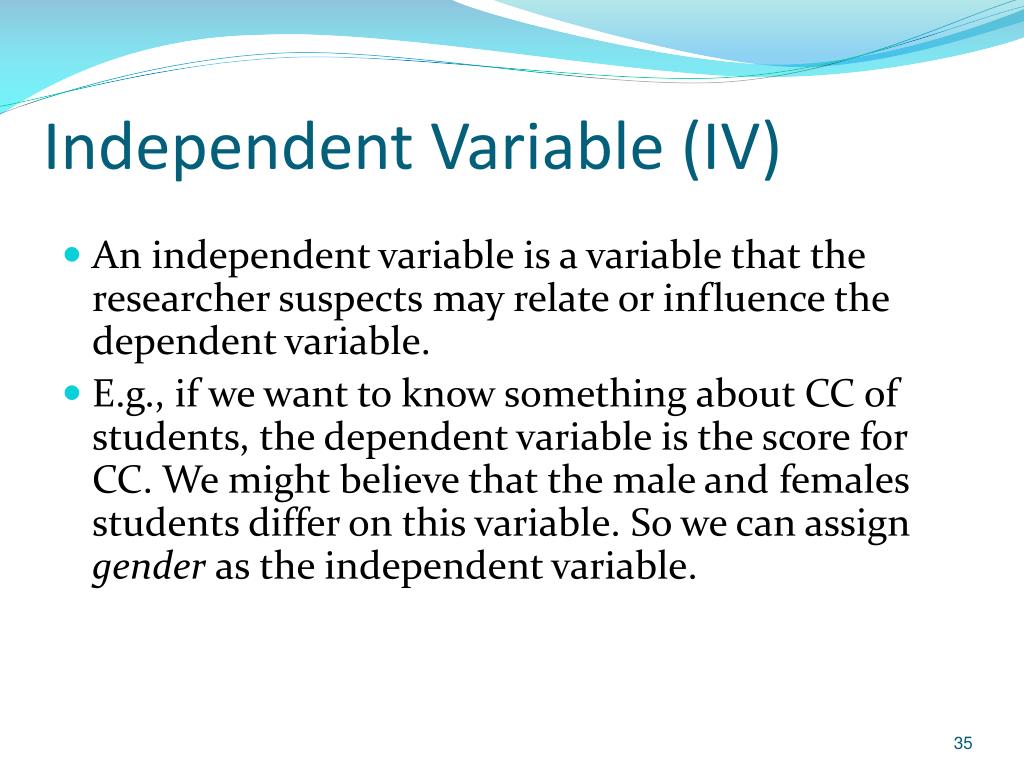 what is an independent variable in a research study