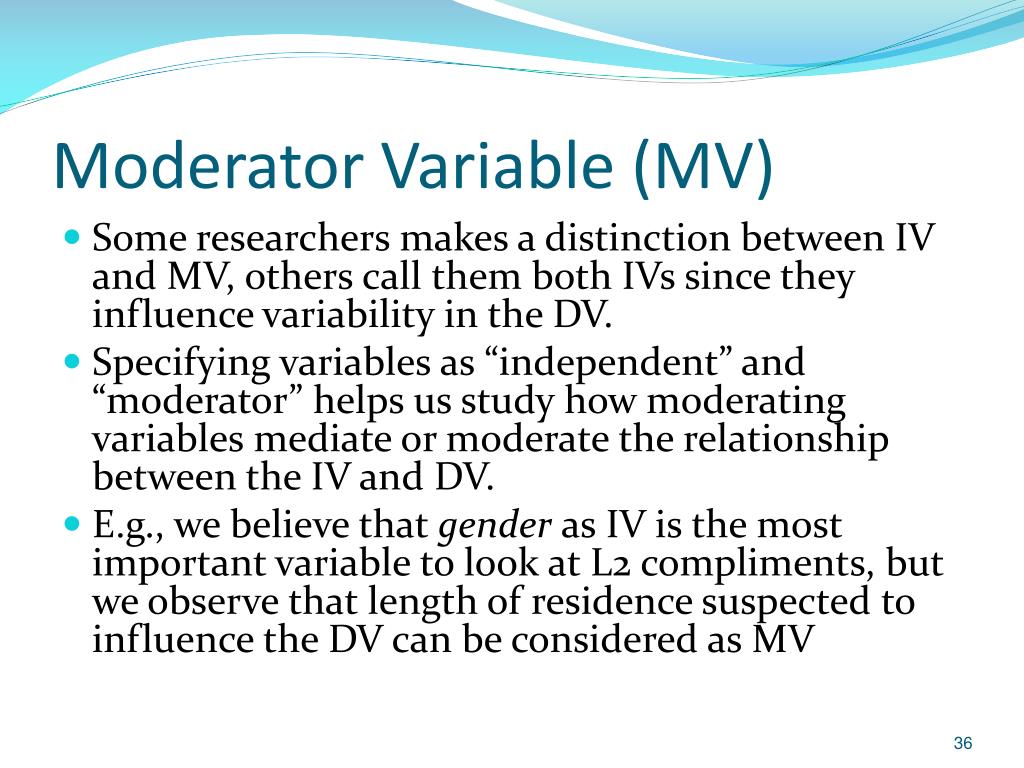moderator variable in research pdf