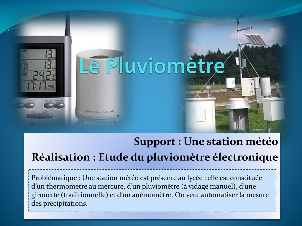 PPT - Le Pluviomètre PowerPoint Presentation, free download - ID