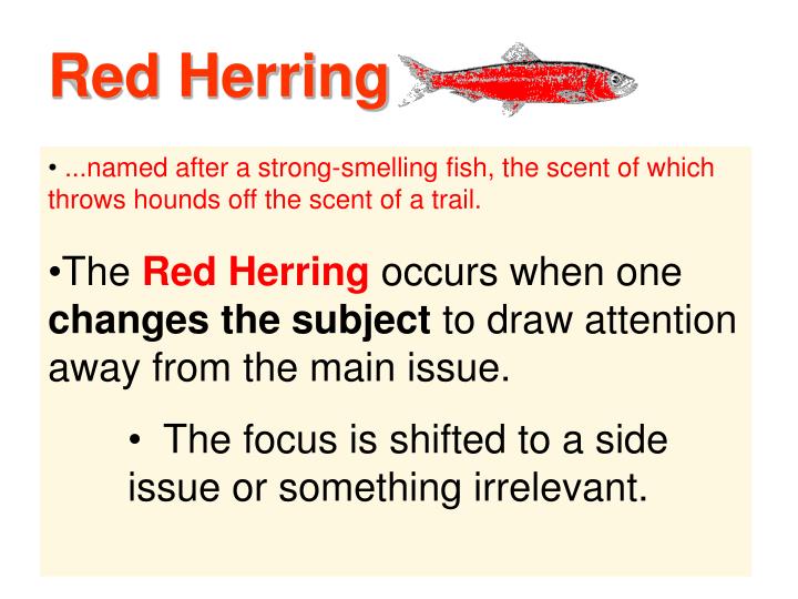 red herring fallacy examples