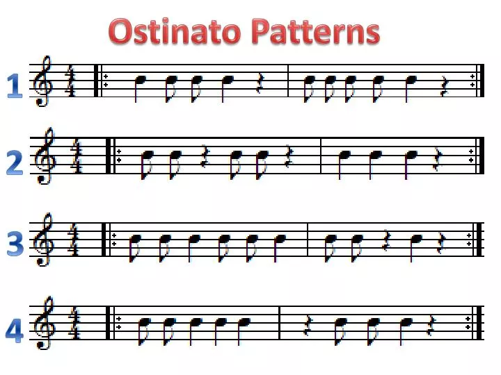 PPT Ostinato Patterns PowerPoint Presentation, free download ID1973078