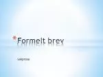 PPT - Formelt brev PowerPoint Presentation - ID:1973615