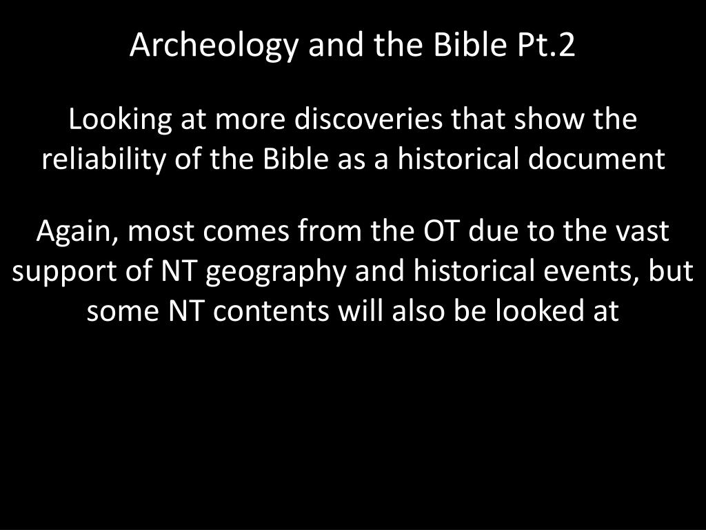 PPT Archeology and the Bible Pt.2 PowerPoint Presentation, free