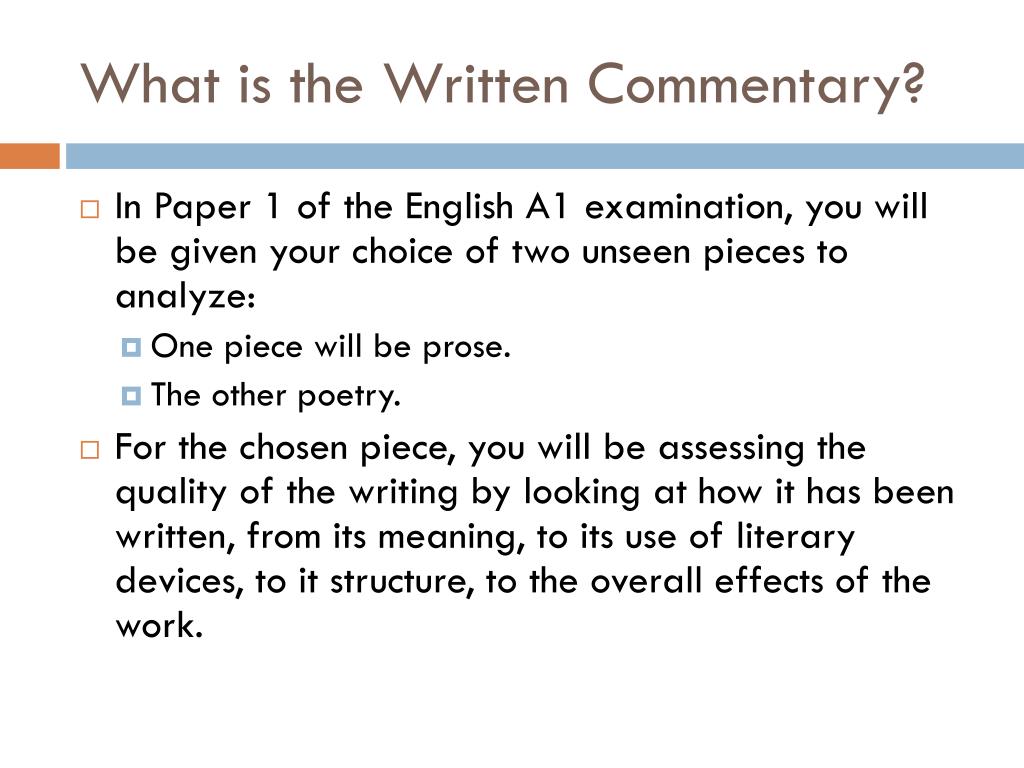Commentary Essay Examples Sitedoct
