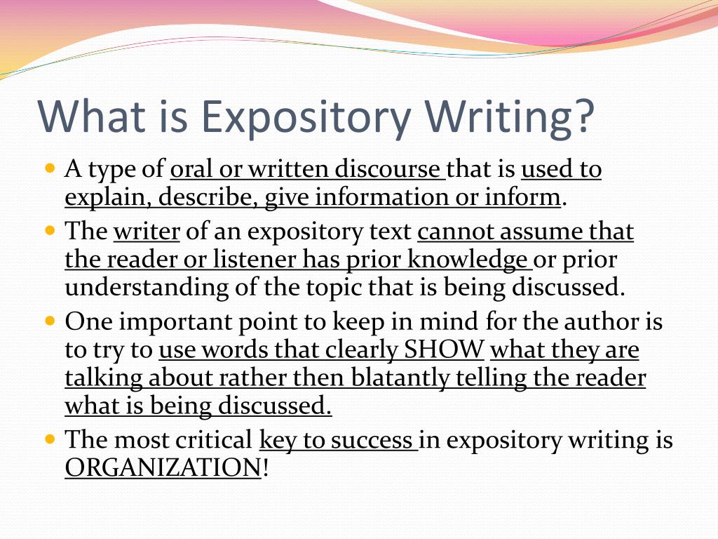 definition of expository writing in essay