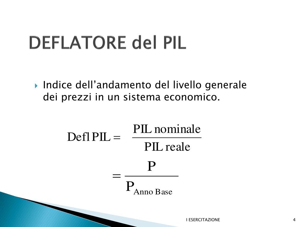 Cosa Misura Il Deflatore Del Pil