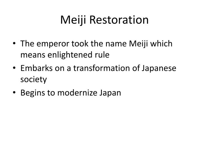 meiji restoration thesis The sun rises: sakamoto ryōma and his stand he may be considered the main architect of the meiji restoration and it restoration in order to support our thesis. meiji restoration thesis The sun rises: sakamoto ryōma and his stand he may be considered the main architect of the meiji restoration and it restoration in order to support our thesis.