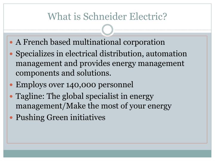 PPT The Supply Chain of Schneider Electric PowerPoint Presentation