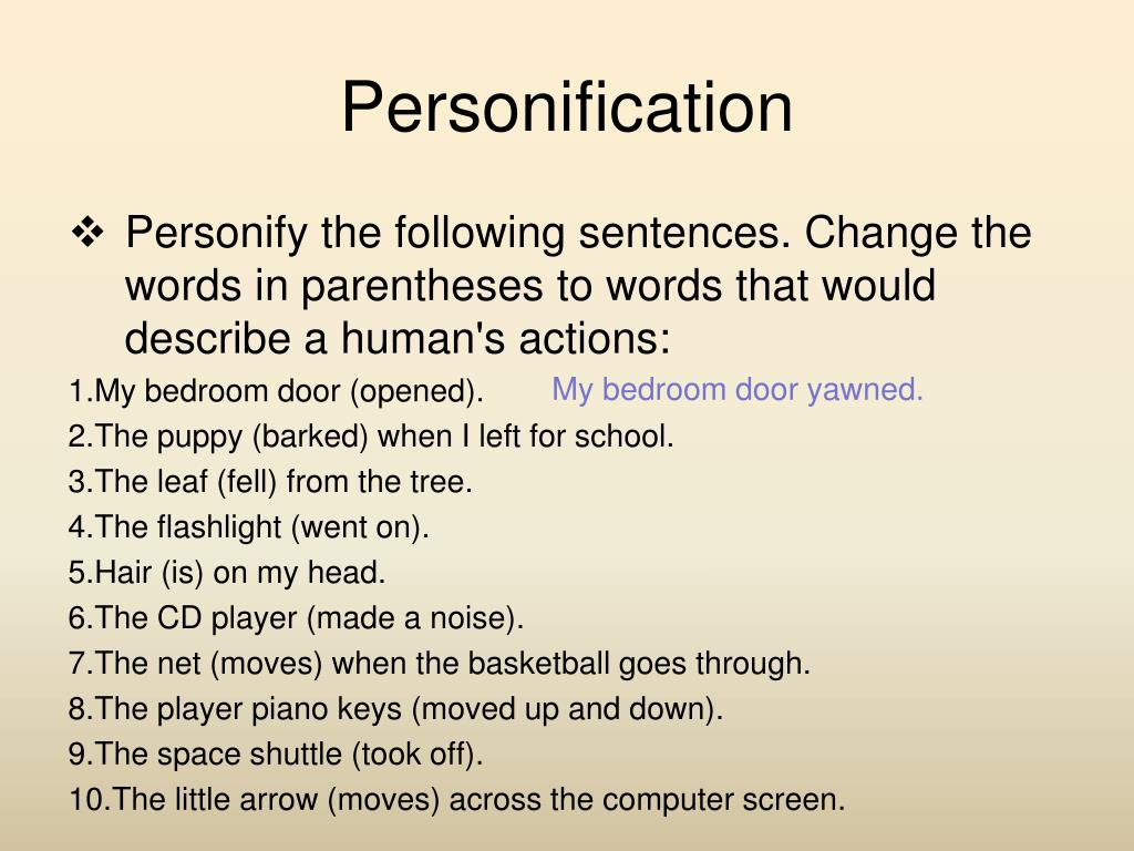 3 read the sentences and translate. Personification. Personification примеры. Personification classification. Personification это в стилистике.