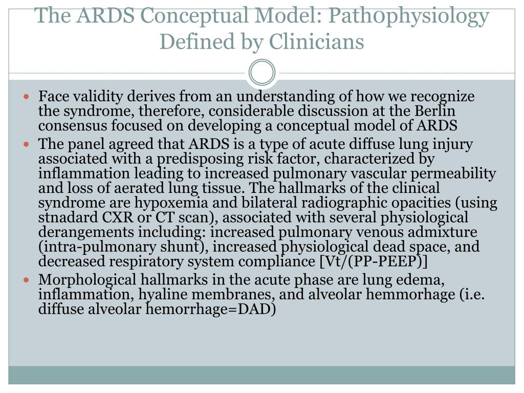 Ppt Acute Respiratory Distress Syndrome The Berlin Criteria An Update On Clinical Guidelines