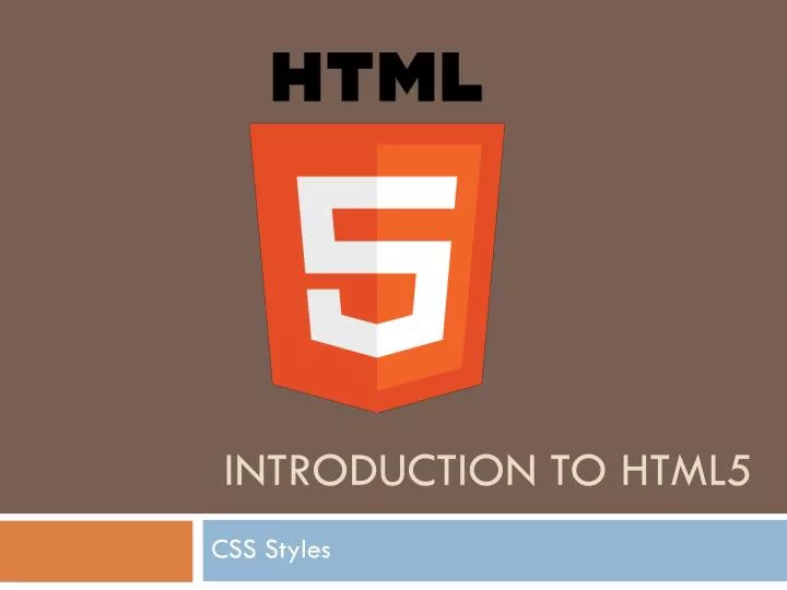 ppt presentation on html5